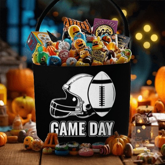 American Football Fan Support Game Day Football Fabric Baskets