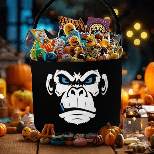 Monkey Head Angry Monkey Face Fabric Baskets