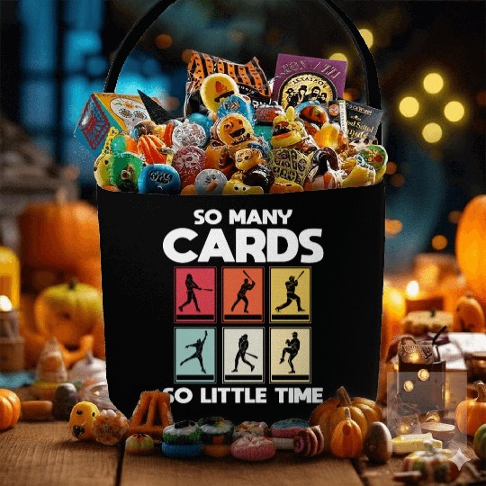 Baseball Card Collector Funny Fabric Baskets