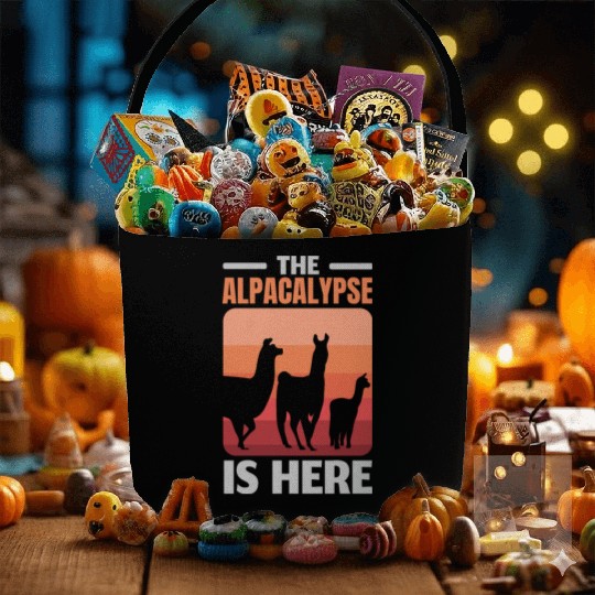The Alpacalypse Is Here Llama Alpaca Whisperer Fabric Baskets