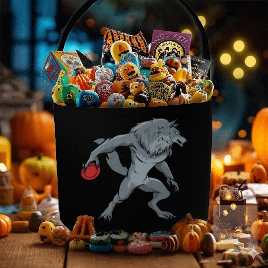 Disc Golf Werewolf Fabric Baskets