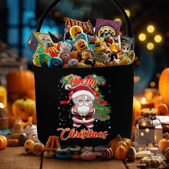 Merry Christmas K-Pop Style Santa Claus Fabric Baskets