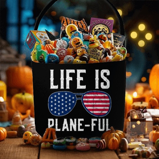 Airline Pilot Aviation Themed Pun For a Corporate Fabric Baskets