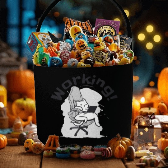 Working Cat Busy Cat Owner Professional Worker Fabric Baskets