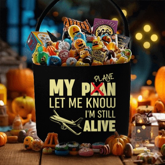 Airline Pilot Pun Aircraft Pilot Fabric Baskets