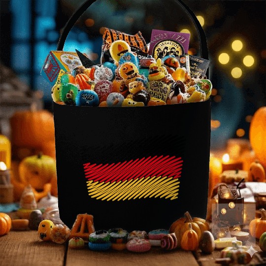 National Flag Of Germany (Scribble) Fabric Baskets