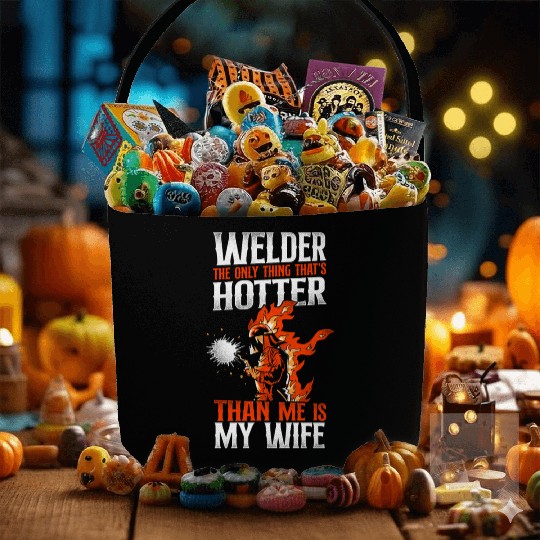 Welder Welding Husband Wife Fabric Baskets