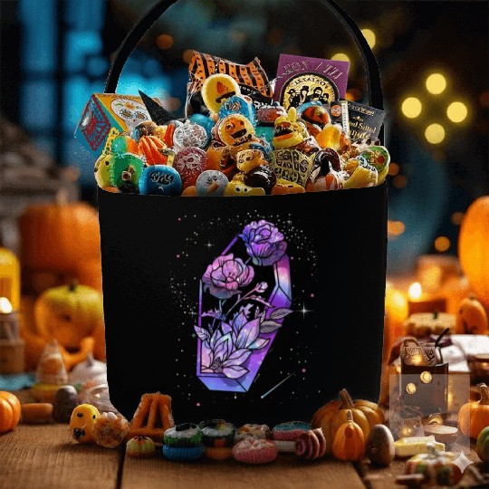 Coffin of Roses Fabric Baskets