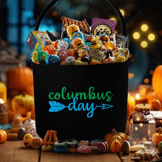 Happy Columbus Day classic Fabric Baskets