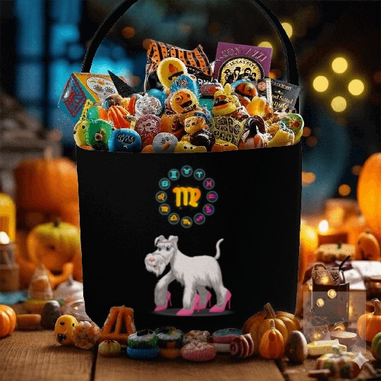 Funny Dog Lover Horoscope Virgo Zodiac Sign Cool Fabric Baskets