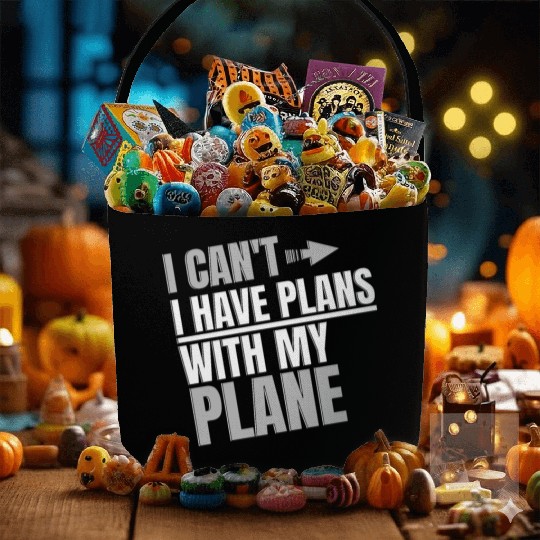 Airline Pilot Aviation Pun For a Corporate Pilot Fabric Baskets