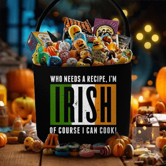 Funny Irish Cook Fabric Baskets Irish Cooking Fabric Baskets