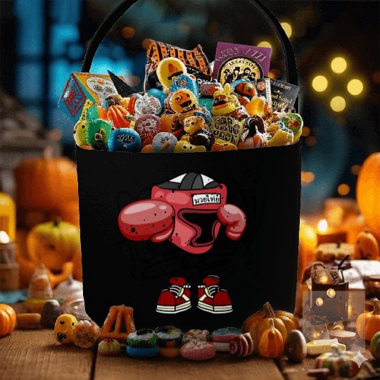 Thai Boxing Monster Graffiti Street Art Fabric Baskets