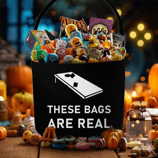 These Bags Are Real - Cornhole Fabric Baskets