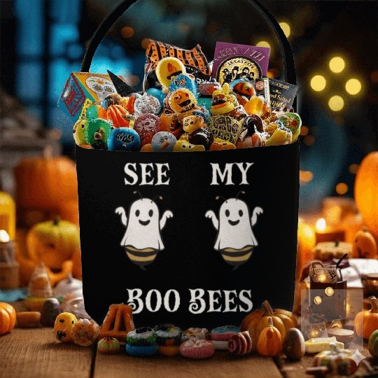See My Boo Bees Fabric Baskets