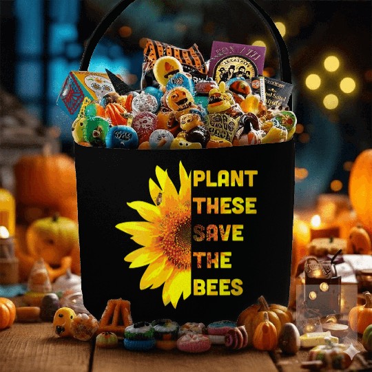 Womens Sunflower Fabric Baskets Plant Lover Plant These