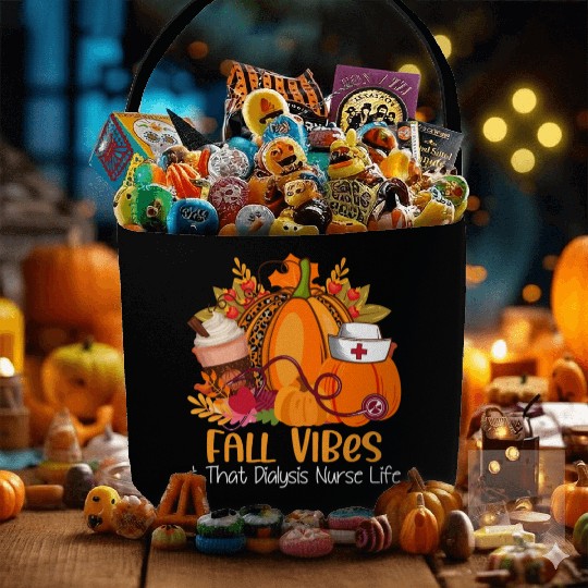 Fall Vibes & That Dialysis Nurse Life Fall Autumn Fabric Baskets
