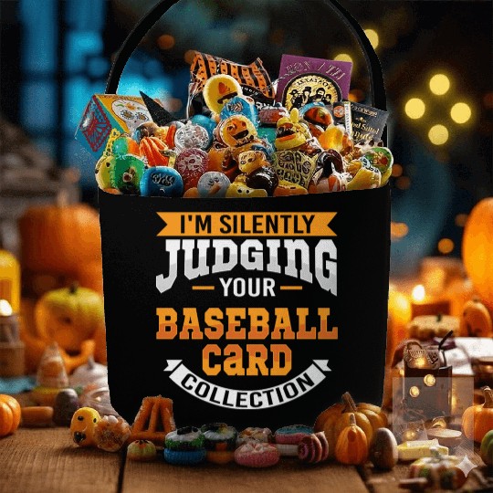 Judging Baseball Card Collection Funny Fabric Baskets