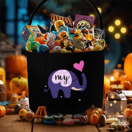 I love my mom the elephant Fabric Baskets is awesome