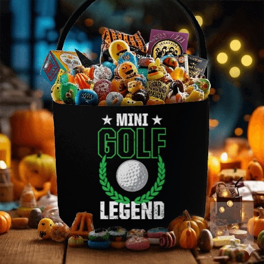 Funny Goofy Mini Golf Quotes Putt Putt Legend Fabric Baskets