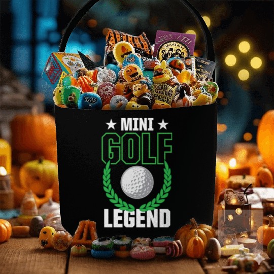 Funny Goofy Mini Golf Quotes Putt Putt Legend Fabric Baskets