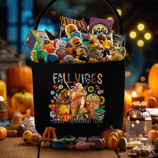 Fall Vibes That Teacher Life Fabric Baskets