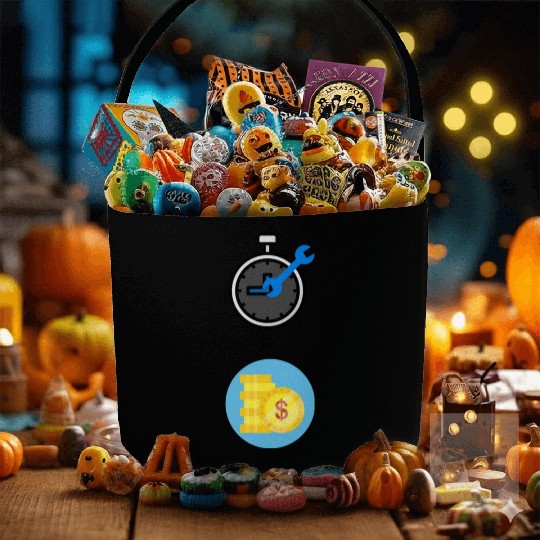 Time is money Fabric Baskets