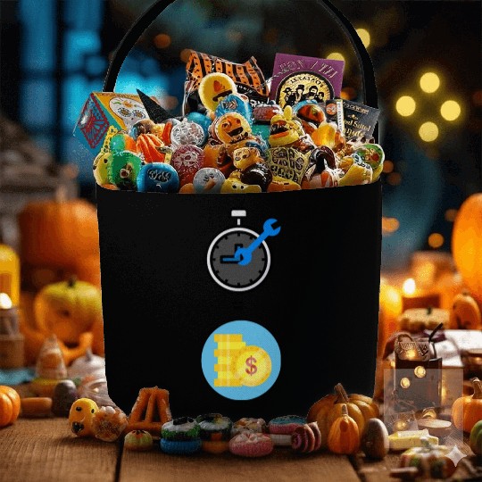 Time is money Fabric Baskets