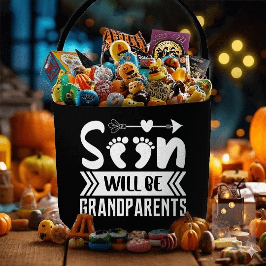 We Will Soon Become Grandparents, Be Grandparents Fabric Baskets