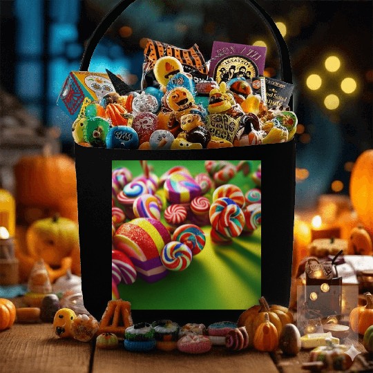 A glimpse into candy land version 2 Fabric Baskets