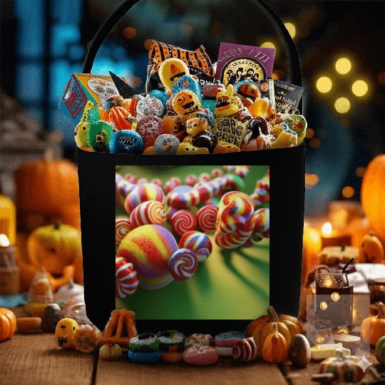 A glimpse into candy land version 3 Fabric Baskets