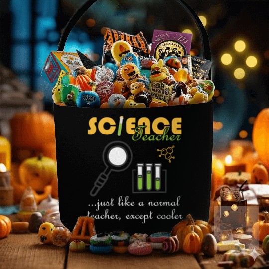 Chemistry Physics Biology Funny Science Teacher Fabric Baskets