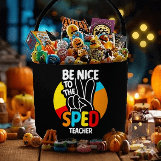 Be Nice To The Sped Teacher Special Education Cute Fabric Baskets
