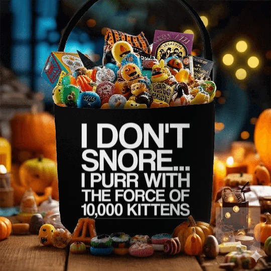 I Purr With The Force Of 10,000 Kittens 4 Fabric Baskets