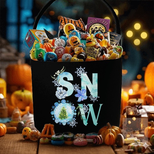 Let it snow Fabric Baskets