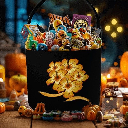 Autumn Flower Fabric Baskets