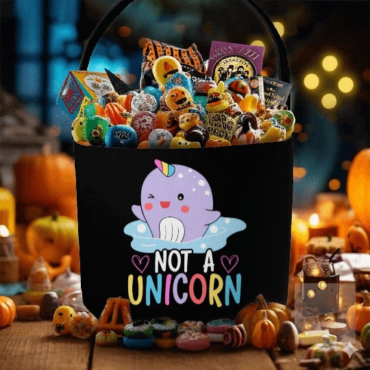 Not A Unicorn Of The Sea Animal Narwhale Narwhal Fabric Baskets