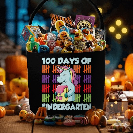 100 Days Of Kindergarten Team Cute Sweet Sayings Fabric Baskets