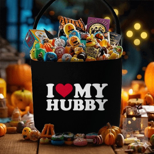 I love my hubby Fabric Baskets