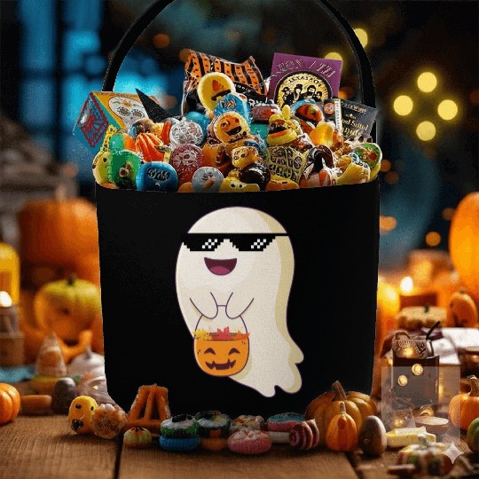 trick or treat thug life Fabric Baskets