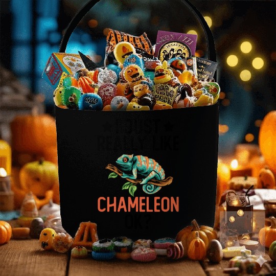 I Just Really Like Chameleon Lizard Reptile Pet Fabric Baskets