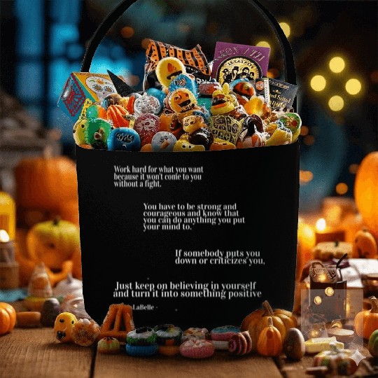 You have to be strong and courageous Fabric Baskets