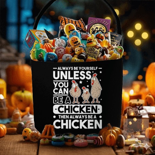 Always Be Yourself Unless You Can A Chicken Fabric Baskets