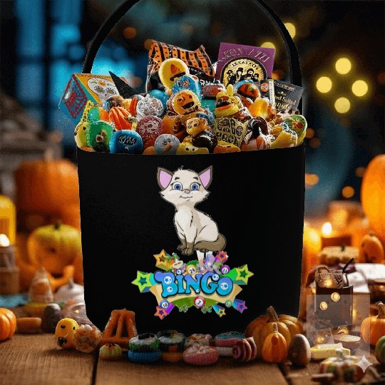 Bingo Gatos camisa los gatos Gatito caprichoso Fabric Baskets