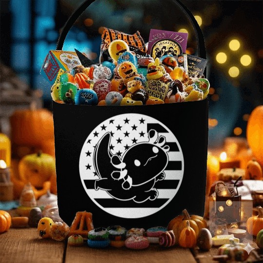 Axolotl American Flag Axolotl US Flag Axolotl Fabric Baskets