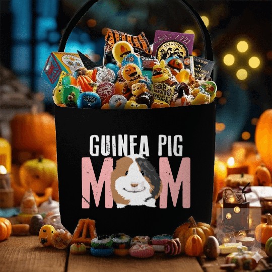Sweet Guinea Pig Mom For Pet Owner Fabric Baskets