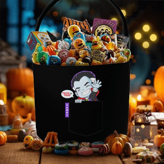 Pocket Chibi Vampire Fabric Baskets