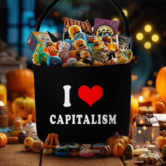 I love capitalism Fabric Baskets