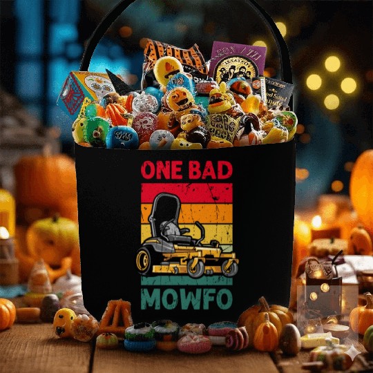 One Bad Mowfo - lawn mowing Fabric Baskets