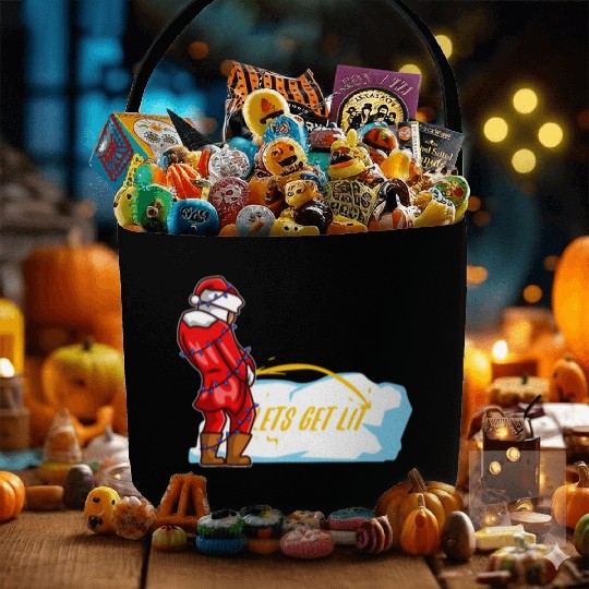 Lets get lit christmas Fabric Baskets